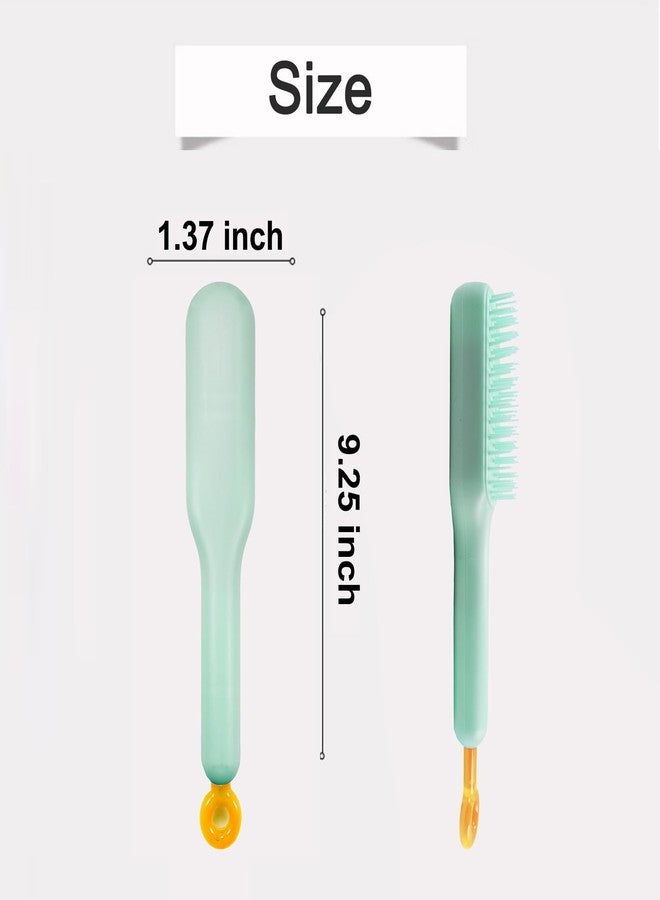 DEEUCHIS Scalable Small Grooming Dog Brush, Puppy Massaging Hair Brush, for Small Dogs Cats Rabbits of All Hair Types (Mint Green) - Image 2